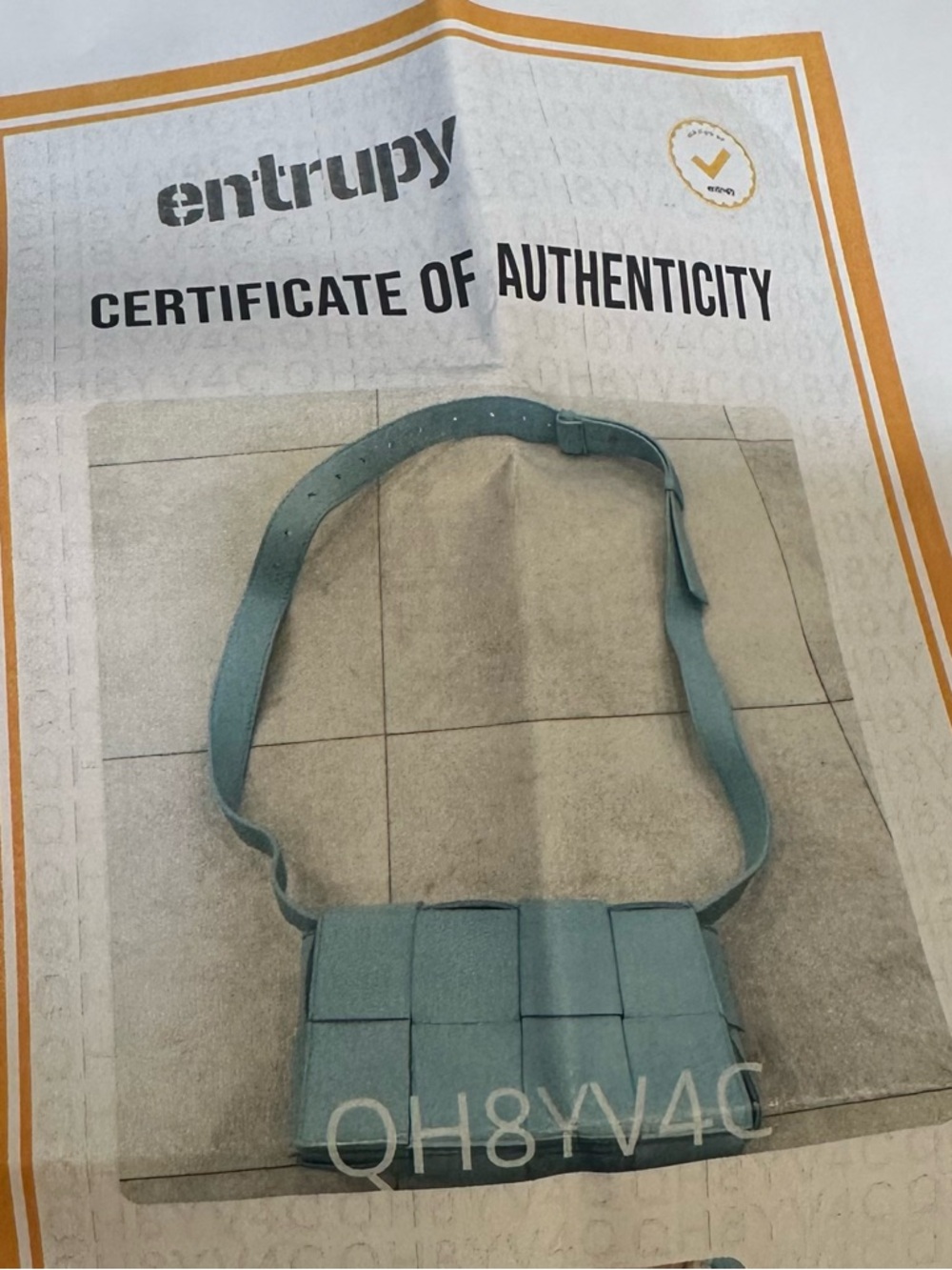 Bottega Veneta Belt Bag - Entrupy Authentication - Blue Nappa Leather - Picture 11 of 13